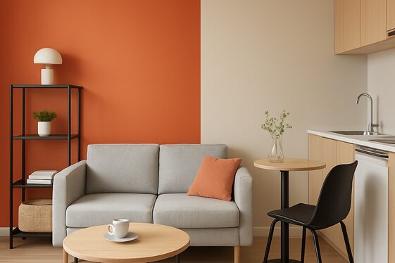 Vertical Color Splits to Enhance Small Spaces illustration