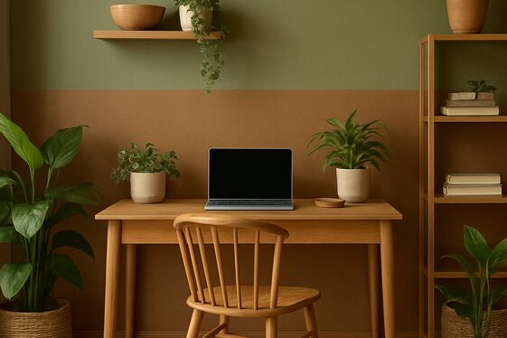 Nature-Inspired Greens and Browns for Peaceful Living illustration