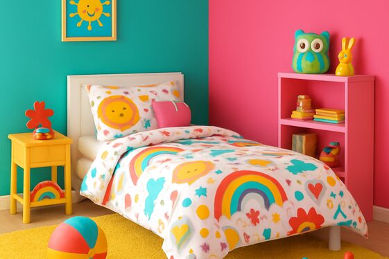 Bright and Playful Combinations for Kids’ Rooms illustration