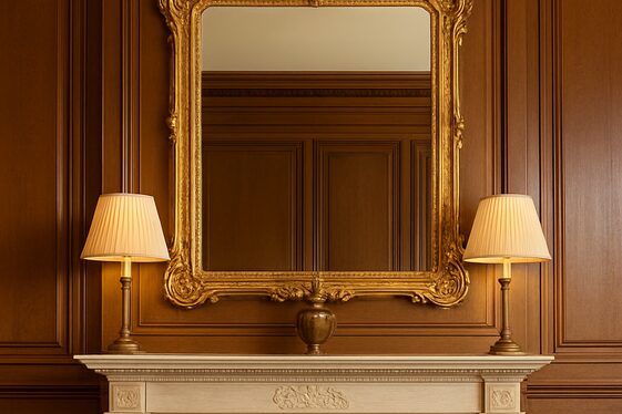 Ornate Mirrors to Amplify Light illustration