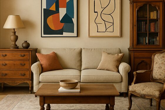 Mixing Antique and Modern Pieces illustration