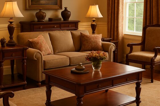 Rich Wood Furniture to Anchor Your Space illustration