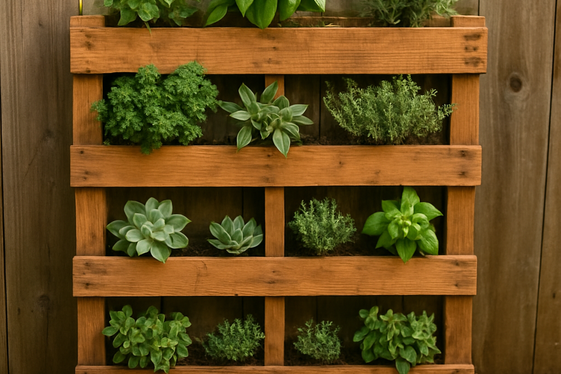 Repurpose Pallets for Rustic Vertical Gardens illustration