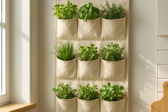 DIY String Pocket Gardens for Herbs illustration