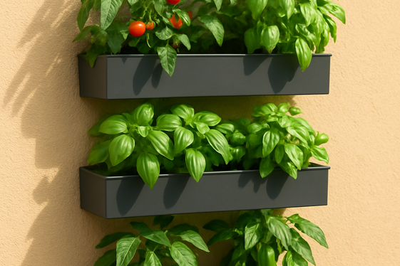 Grow Edibles Vertically with Wall-Mounted Herb Gardens illustration