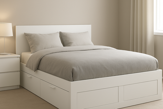 Sleek White Platform Beds for Contemporary Spaces illustration