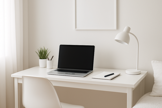 Brilliant White Desks for Bedroom Workspaces illustration