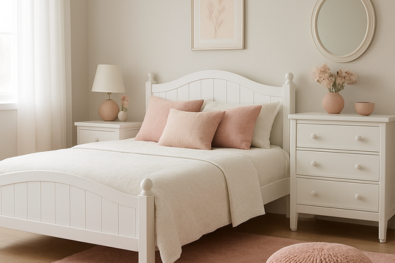 Pairing White Furniture with Pastel Accents illustration