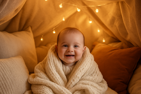 Create a Cozy Blanket Fort for Snuggly Shots illustration