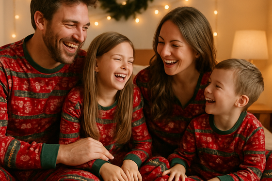 Matching Family Pajamas Theme illustration