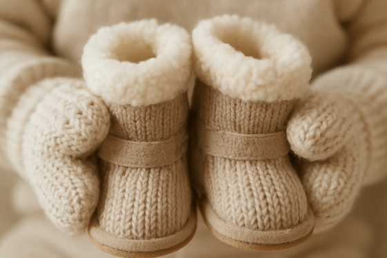 Capture Baby’s First Winter Accessories illustration