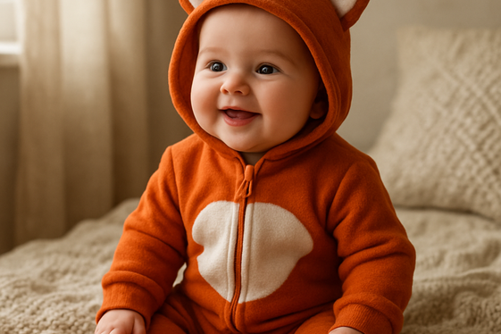 Cute Winter Animal Costume Session illustration