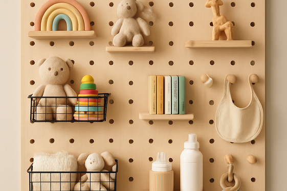 Pegboard Walls for Personalized Storage illustration