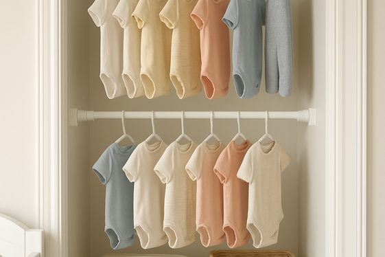 Using Tension Rods for Hanging Clothes illustration