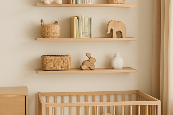 Wall-Mounted Shelving to Save Floor Space illustration