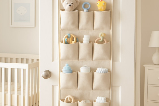 Hanging Storage Organizers on Doors illustration