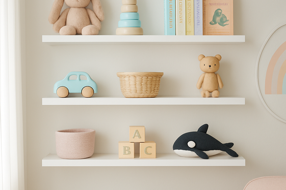 Floating Shelves for Toys and Books illustration
