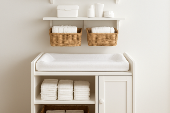 Over-the-Changing-Table Storage Solutions illustration