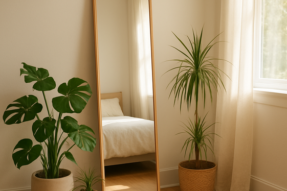 Add a Tall Mirror in a Corner to Open Up the Room illustration