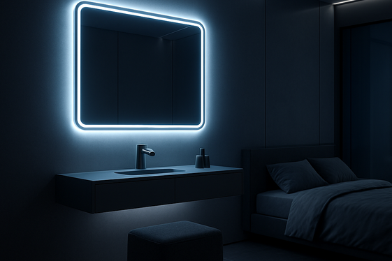 Hang a Mirror with LED Lighting for a Modern Glow illustration