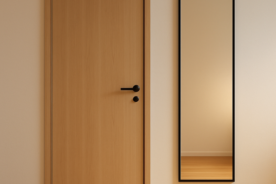 Place a Full-Length Mirror Near the Bedroom Door illustration