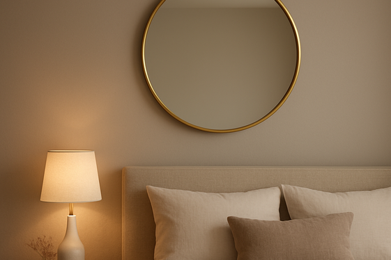 Install a Round Mirror as a Statement Piece illustration