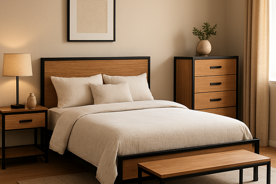 Layering Black and Wood for Warmth and Texture illustration