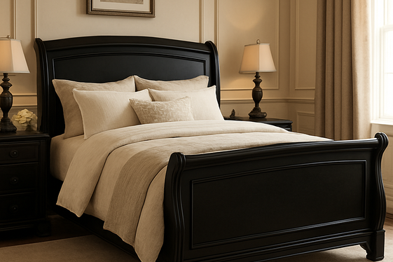 Black Sleigh Beds for Timeless Elegance illustration
