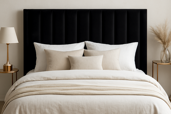 Black Upholstered Beds: Comfort with Edge illustration