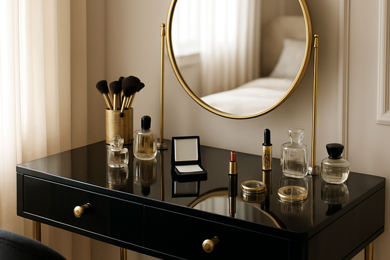 Black Vanity Tables: Glamour Meets Practicality illustration
