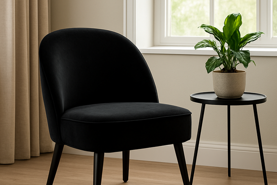 Black Accent Chairs for Stylish Bedroom Seating illustration