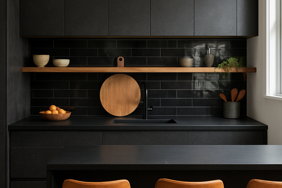 Layer Textures in Black for Depth illustration