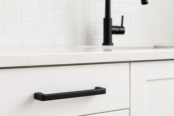 Use Black Hardware to Upgrade a Light Kitchen illustration