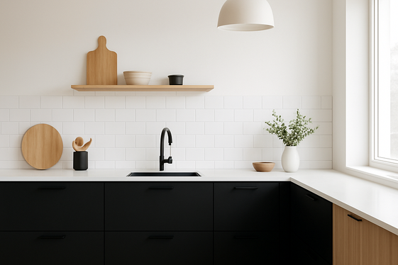 Introduce Black with Minimalist Scandinavian Style illustration