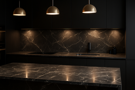 Dark Marble Countertops That Elevate Any Kitchen illustration