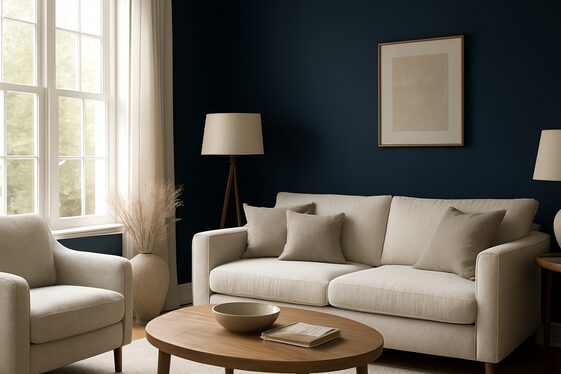 Incorporating Deep Navy Blue for Calm Sophistication illustration