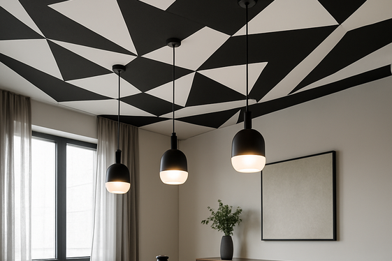 Bold Geometric Patterns to Energize Your Ceiling illustration