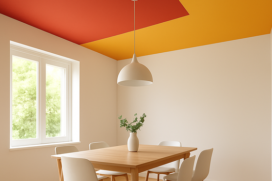 Color-Blocked Ceilings to Play with Contrast illustration