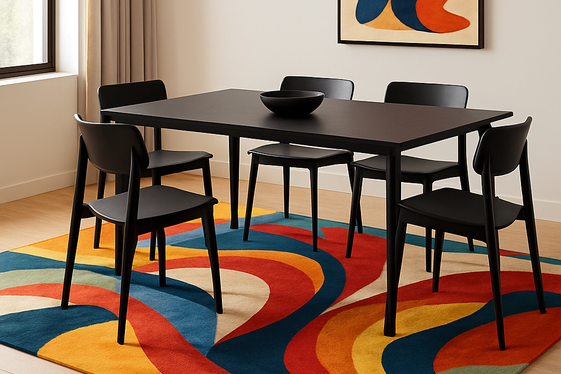 Abstract Art Rugs as a Focal Point illustration