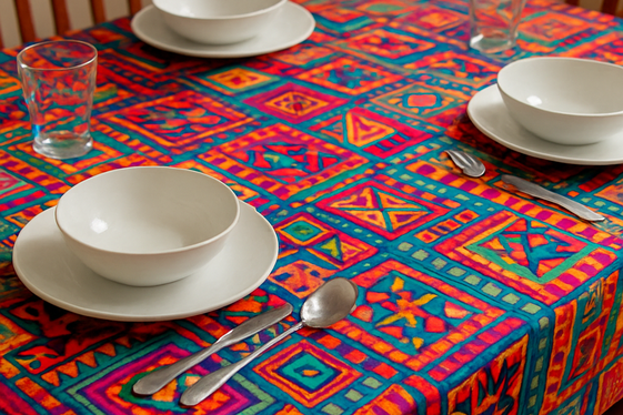 Go Bold with Patterned Tablecloths illustration