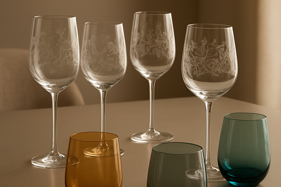 Elevate Everyday Dining with Artful Glassware illustration