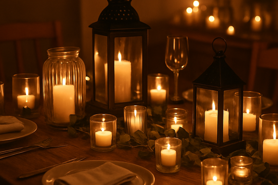 Create a Cozy Glow Using Candles and Lanterns illustration