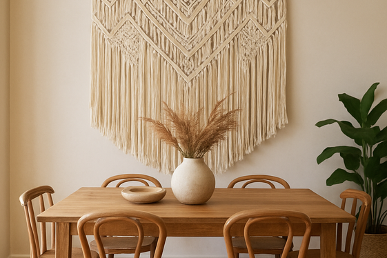 Mix Textiles with Macrame Wall Hangings illustration