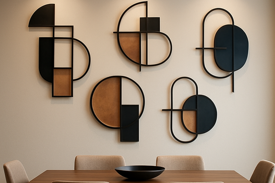 Incorporate Metal Wall Sculptures illustration