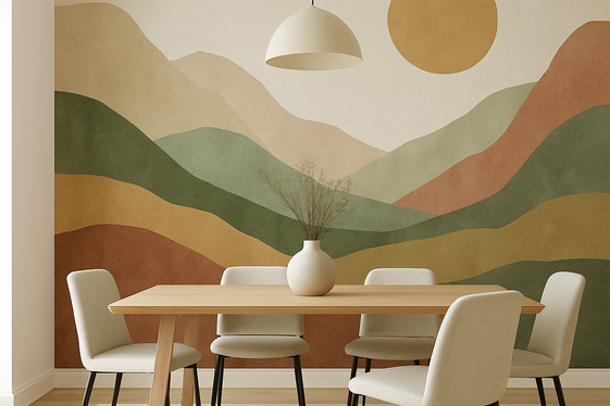 Install a Decorative Wall Mural illustration
