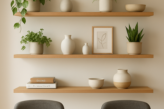 Use Floating Shelves for Functional Style illustration
