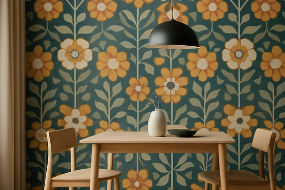 Install a Bold Wallpaper Accent Wall illustration