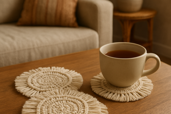 Macramé Coasters to Protect in Style illustration
