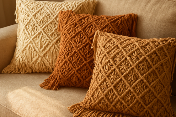 Cozy Macramé Throw Pillow Covers to Update Your Sofa illustration