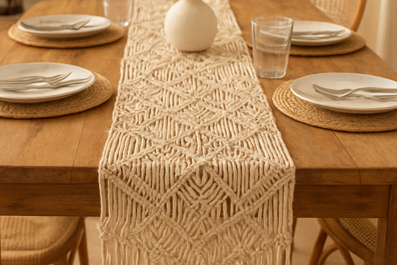 Macramé Table Runners for a Boho Dining Touch illustration
